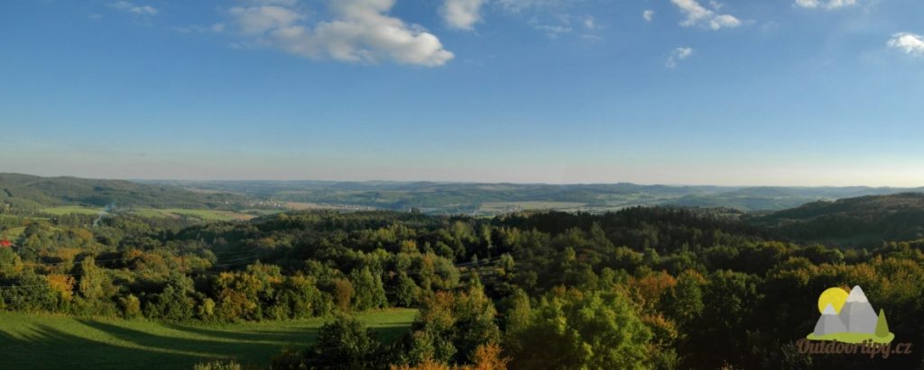 panoramatický výhled na Posázaví